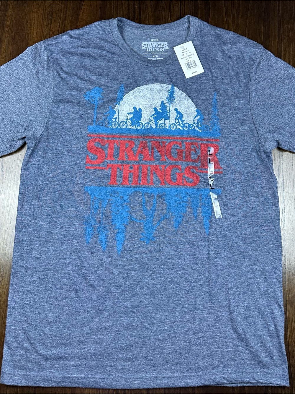 Stranger Things Shirt Hawkins Upside Down New Size Large Netflix TV Show